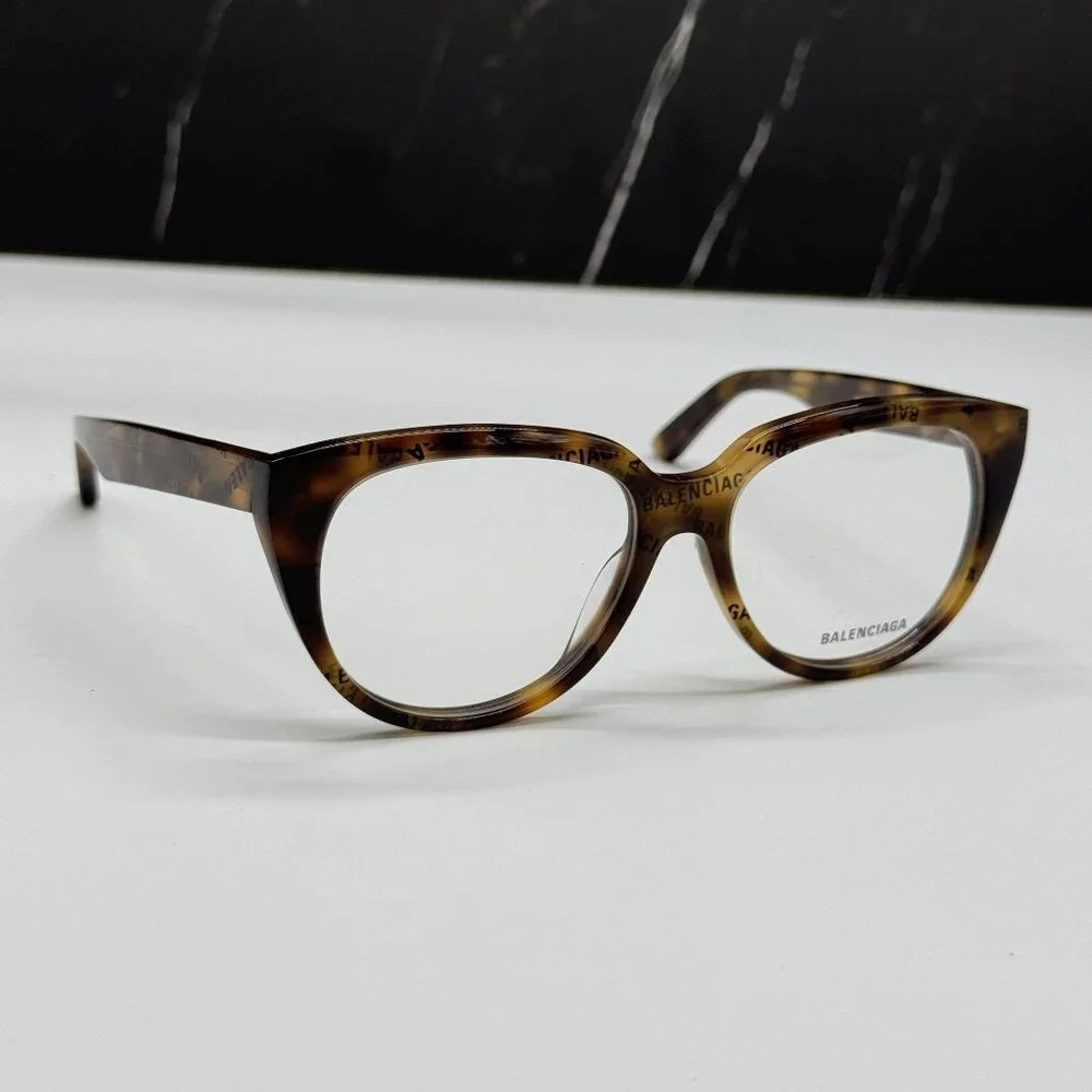 NEW BALENCIAGA BB0131O 008 CAT EYE HAVANA WOMEN EYEGLASSES BALENCIAGA
